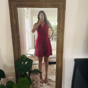 Elegant Red Sleeveless Dress